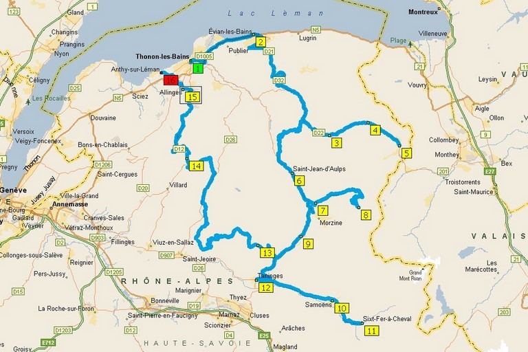 Haute-Savoie carte Haute-Savoie carte