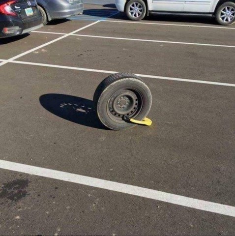 Roue secours antivol